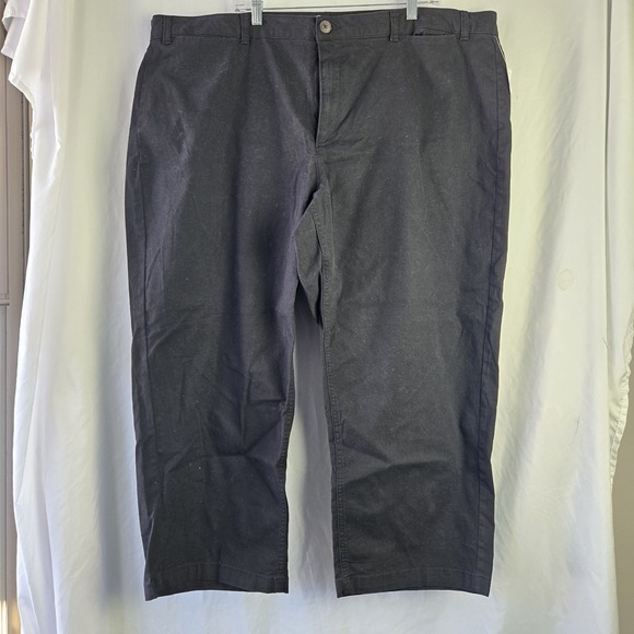Old Navy Pants - Old Navy Extra High Rise Wide Leg Chino Pants Black Womens 26 Stretch Modern